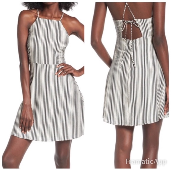 Lush cotton and linen striped dress - Picture 2 of 7